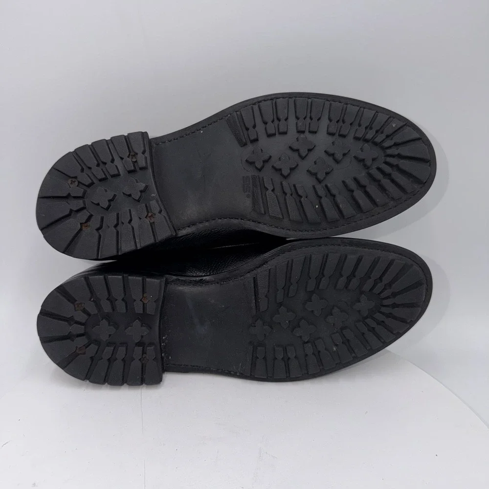 To Boot New York Adam Derrick Made In Italy Black Derby Dress Shoes Mens Sz 7.5